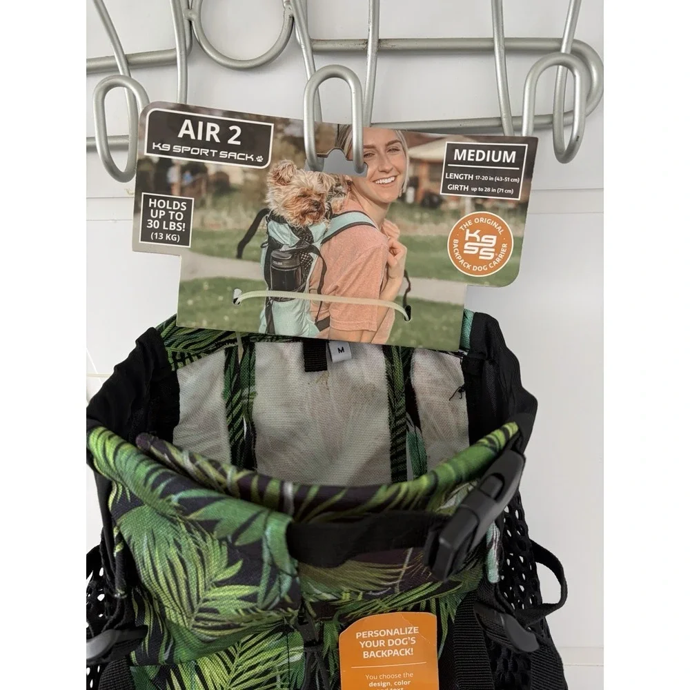 k9 Sport Sack Medium Palm Leaf Rare NWT